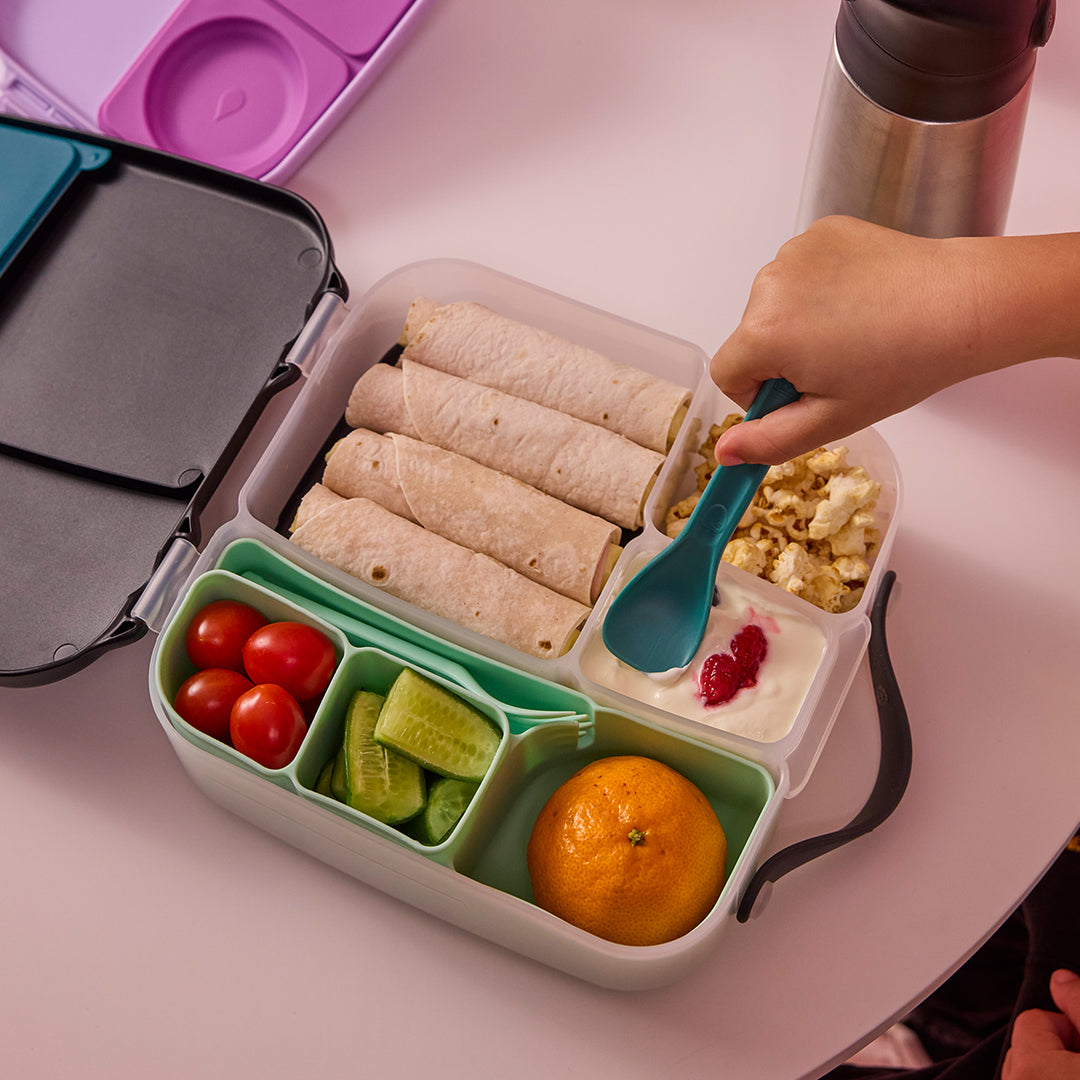 b.box Silicone Bento Tray - LUNCH - Forest