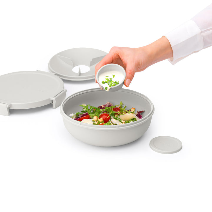 Brabantia Make & Take Salad Bowl - Light Grey