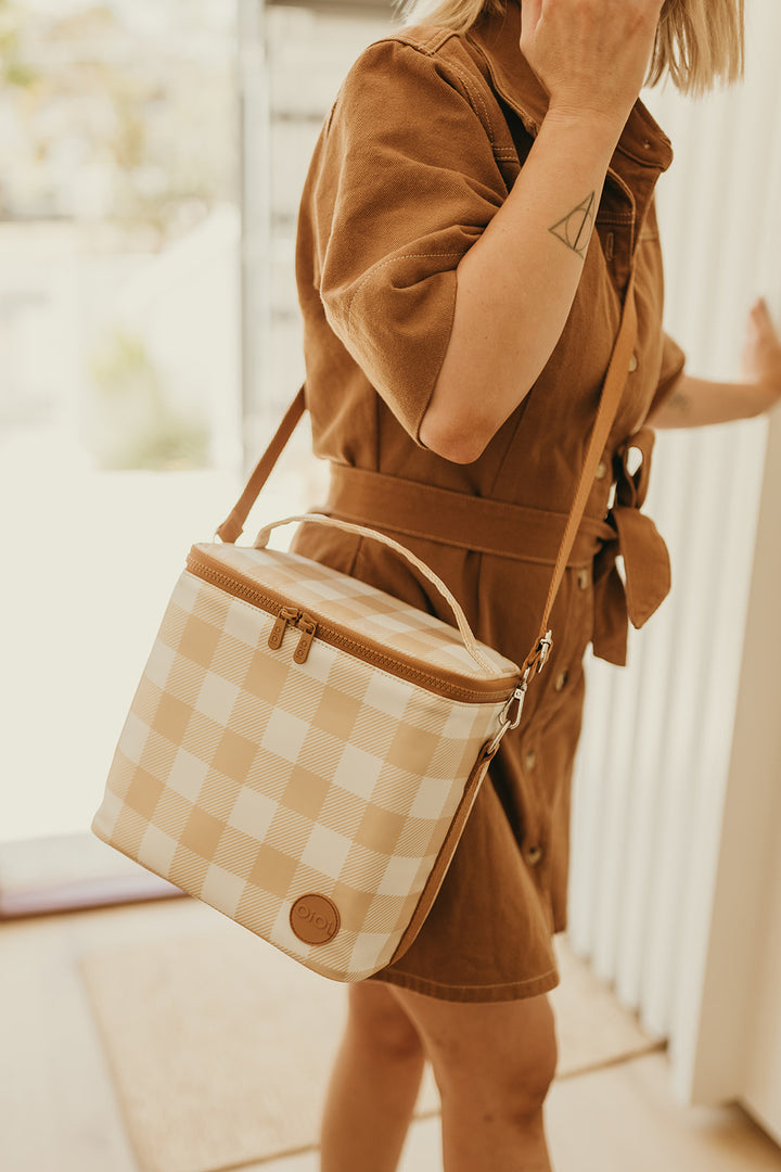 OiOi MIDI Insulated Lunch Bag - Gingham