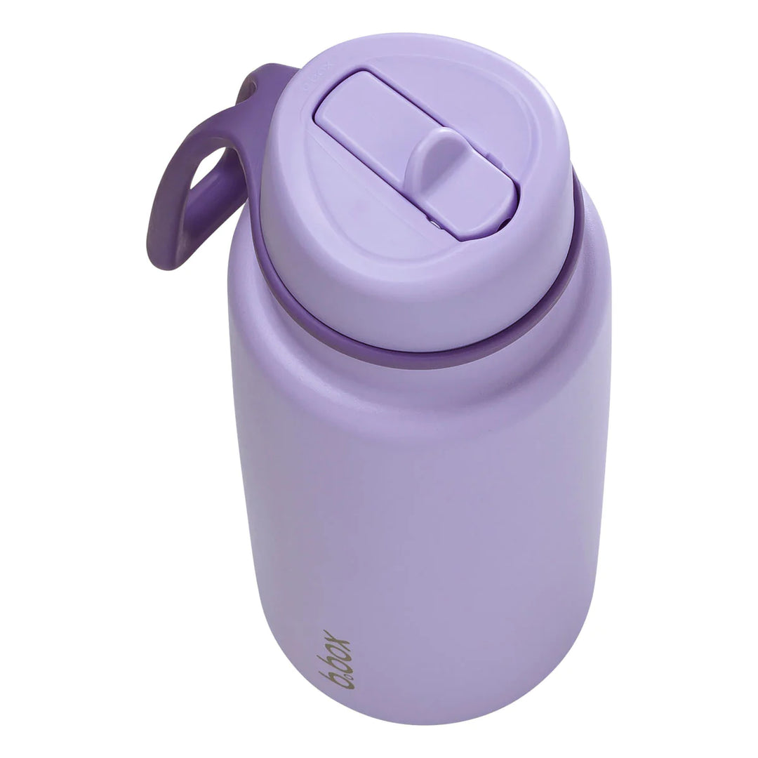 b.box 1L Insulated Flip Top Drink Bottle - Lilac Love