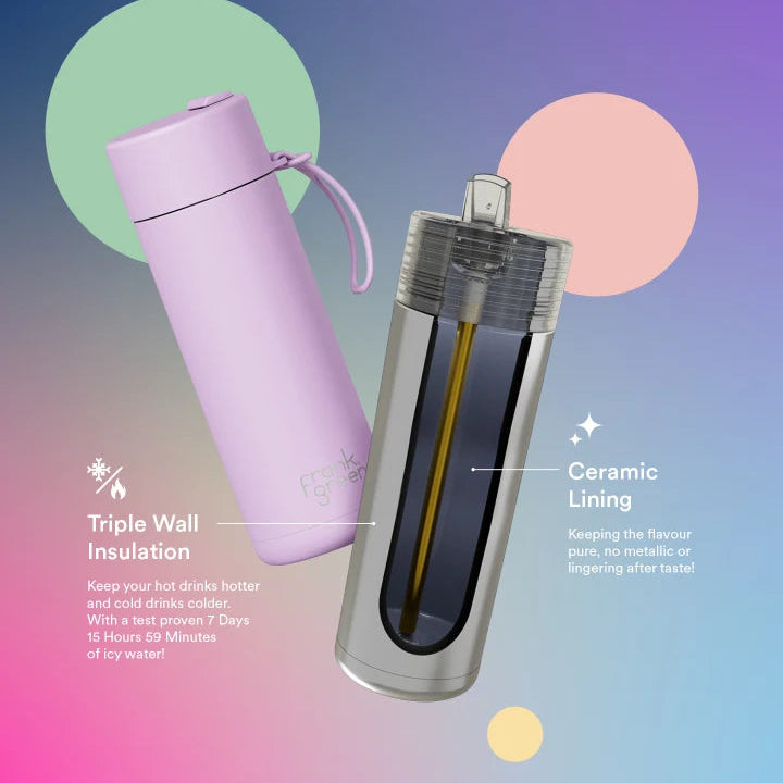 Frank Green Insulated Drink Bottle 595ml - Deep Ocean