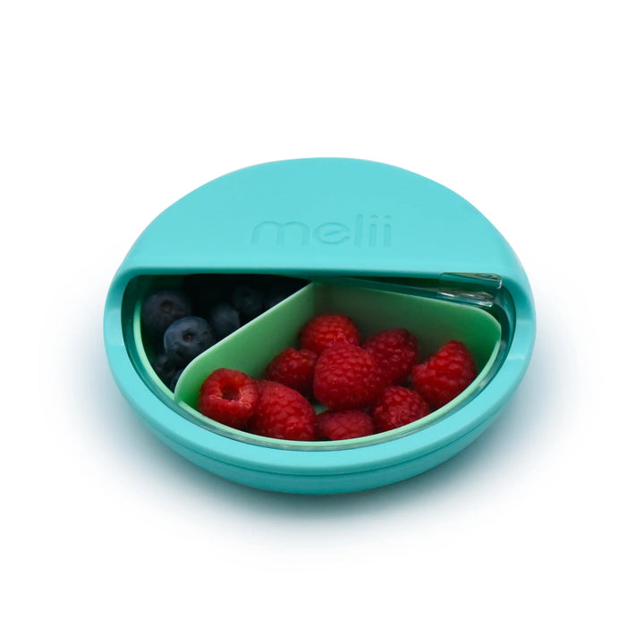Melii Luxe Spin Snack Container - Turquoise