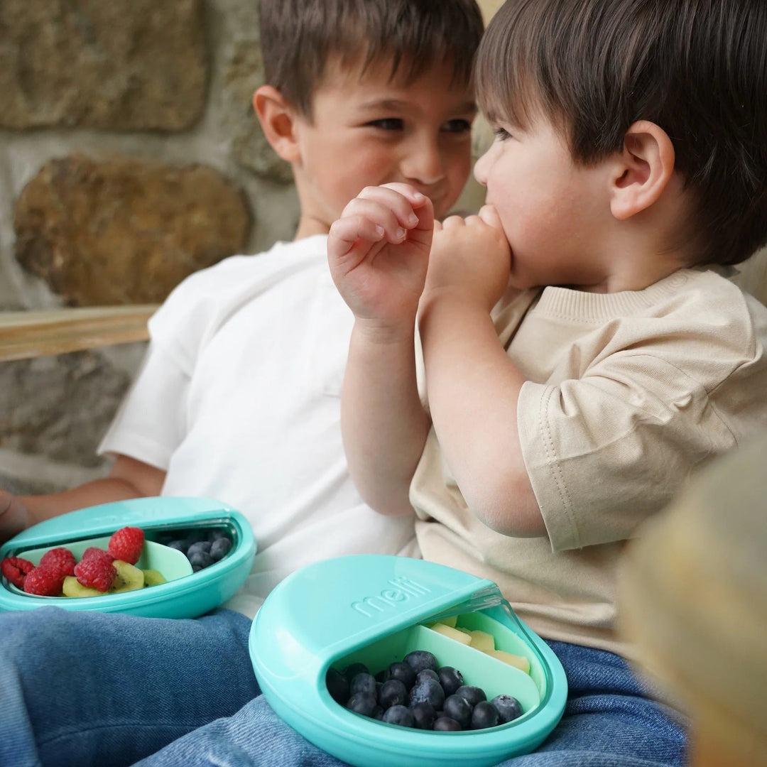 Melii Luxe Spin Snack Container - Turquoise