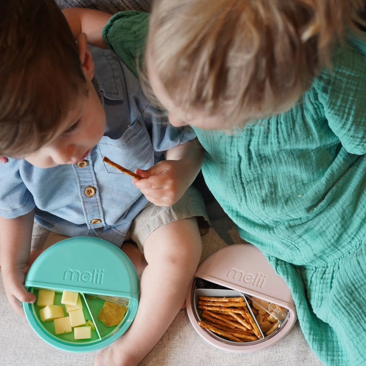 Melii Luxe Spin Snack Container - Turquoise
