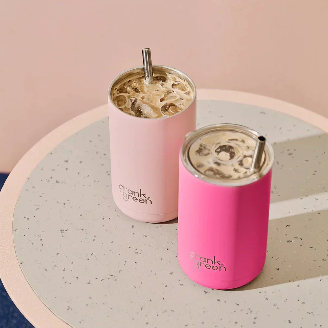 Frank Green Iced Coffee Cup with Straw - Blushed