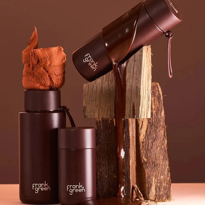 Frank Green Insulated Drink Bottle 595ml - Chocolate