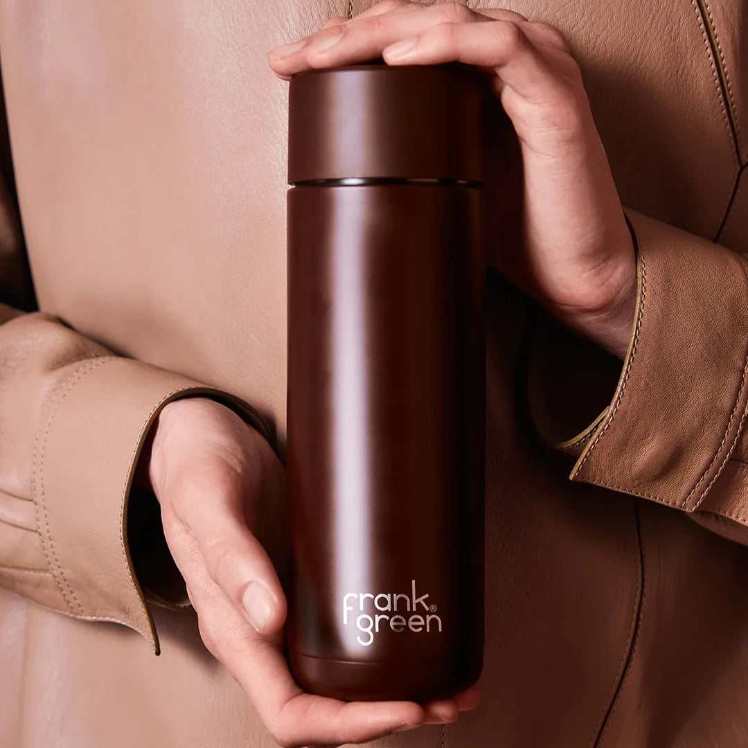 Frank Green Insulated Drink Bottle 595ml - Chocolate
