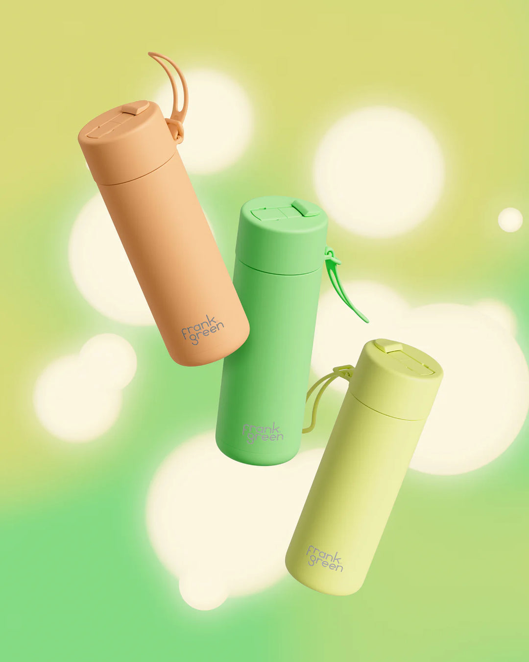 Frank Green GLOW Insulated Drink Bottle 595ml - Solar Glow