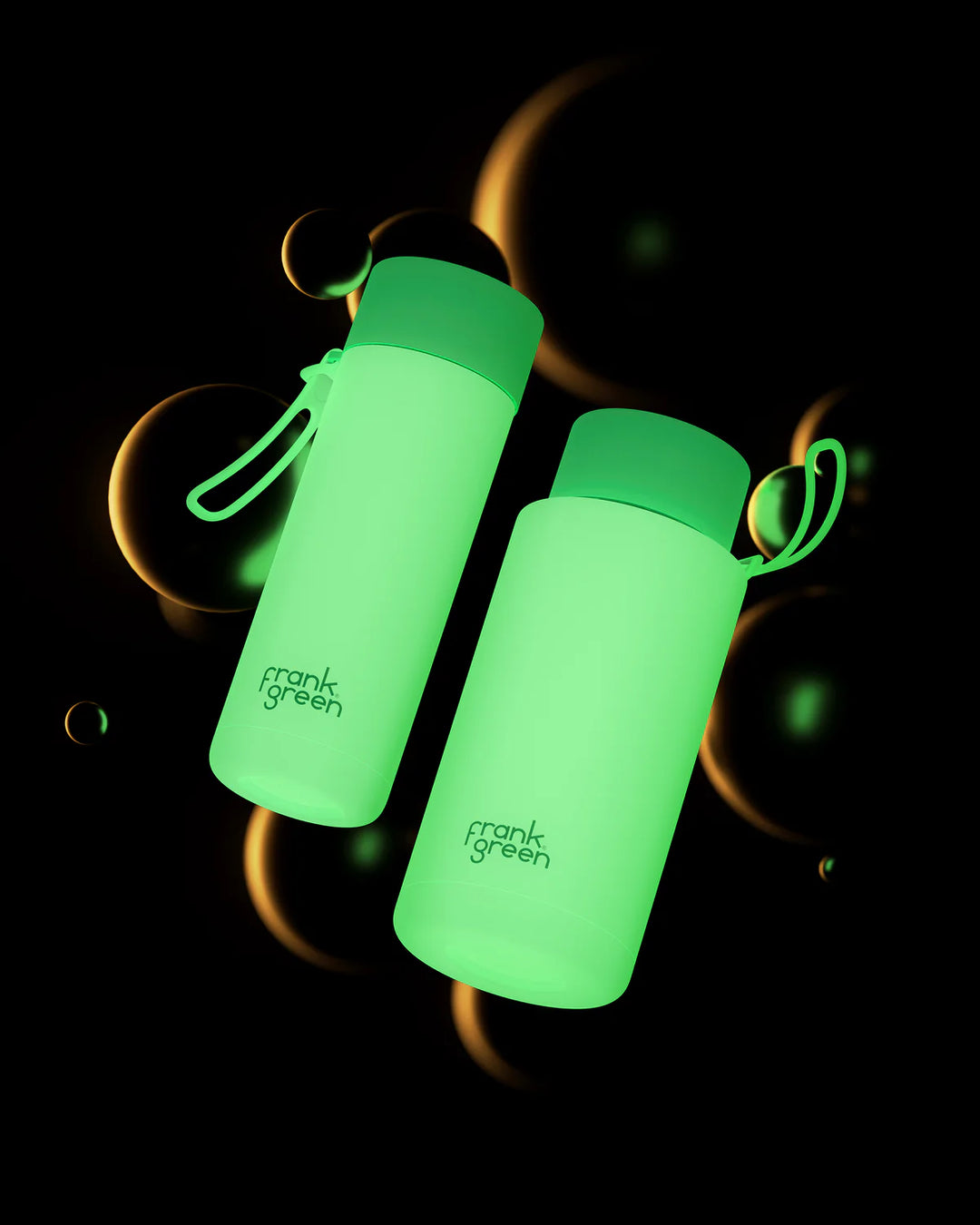 Frank Green GLOW Insulated Drink Bottle 595ml - Solar Glow