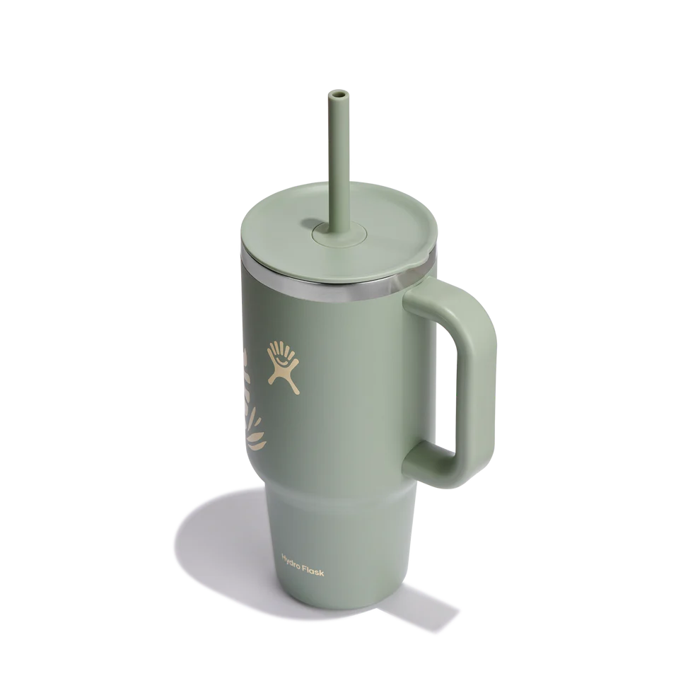 Hydro Flask 32oz Travel Tumbler - Botanical Bliss Agave