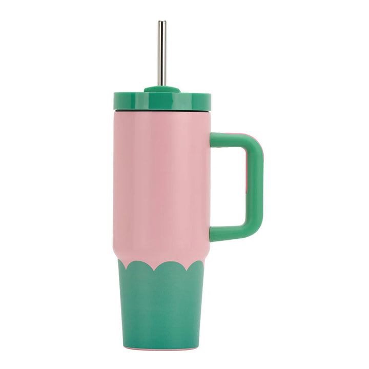 Annabel Trends Insulated Super Sip Tumbler - Wave - Musk & Green