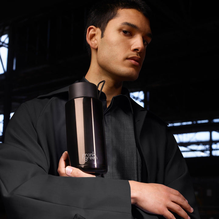 Frank Green Limited Edition Chrome Drink Bottle 1L - Shadow