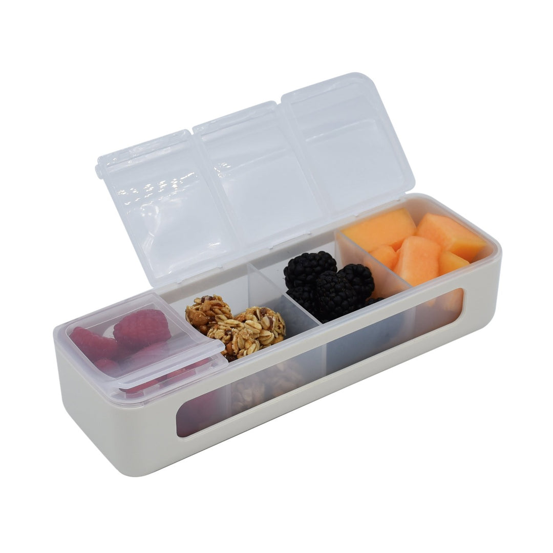 Melii Luxe 4 Compartment Snackle Box - Ivory