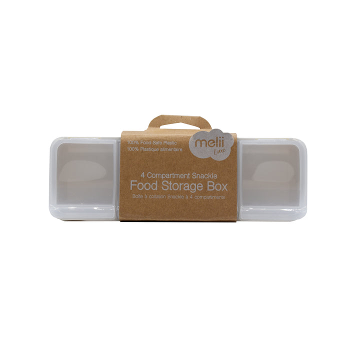 Melii Luxe 4 Compartment Snackle Box - Ivory