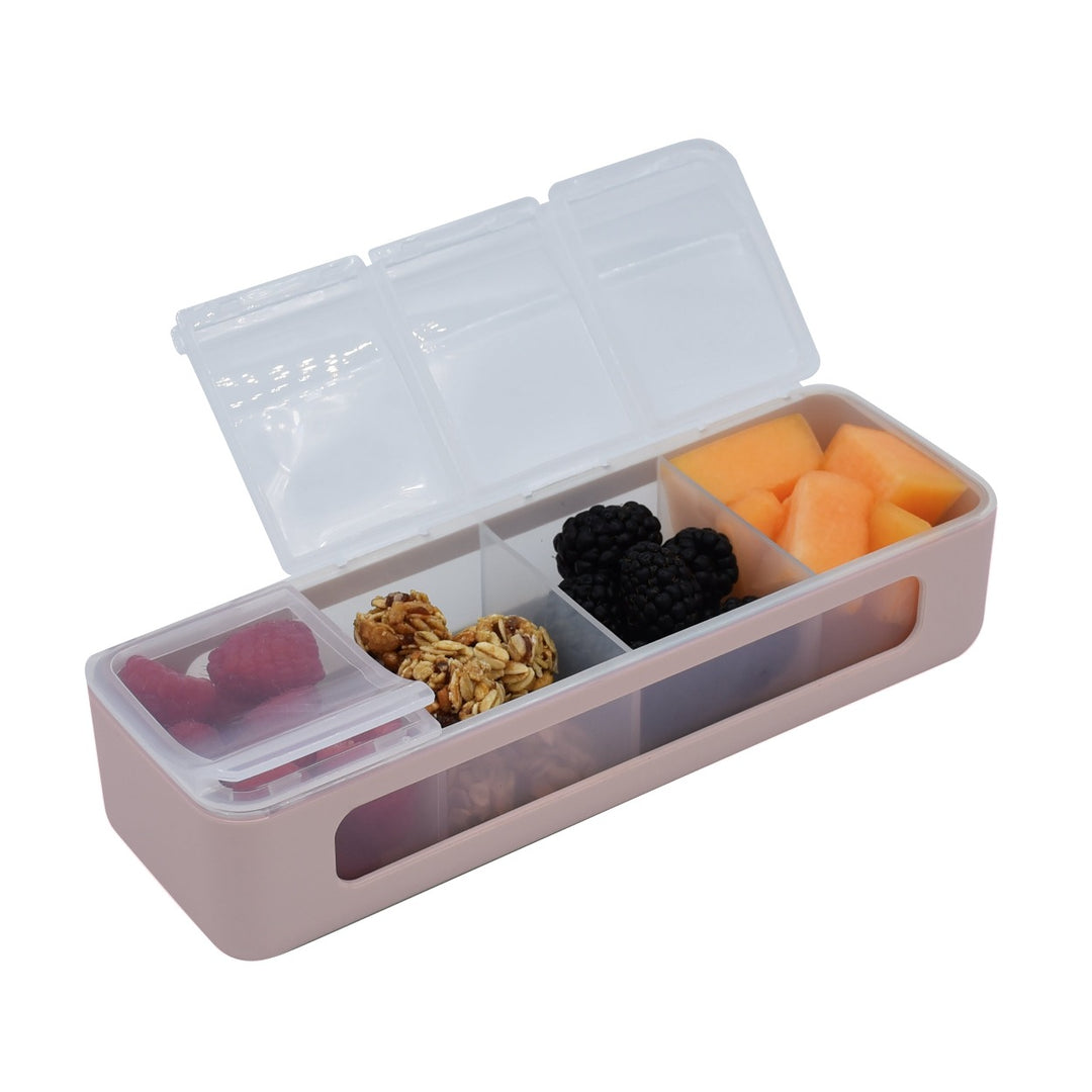 Melii Luxe 4 Compartment Snackle Box - Pink