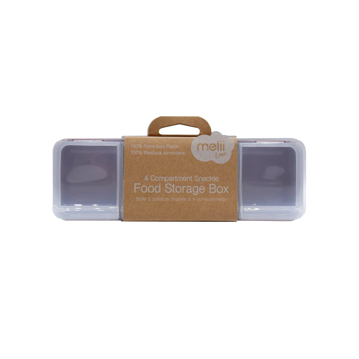 Melii Luxe 4 Compartment Snackle Box - Pink