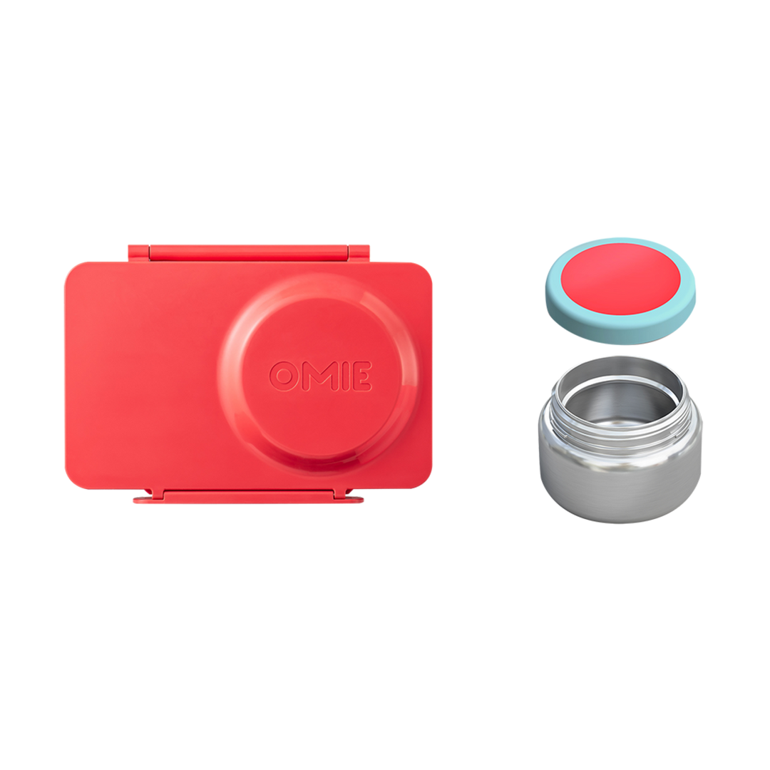 OmieBox UP Hot & Cold Lunch Box - Cherry Pink
