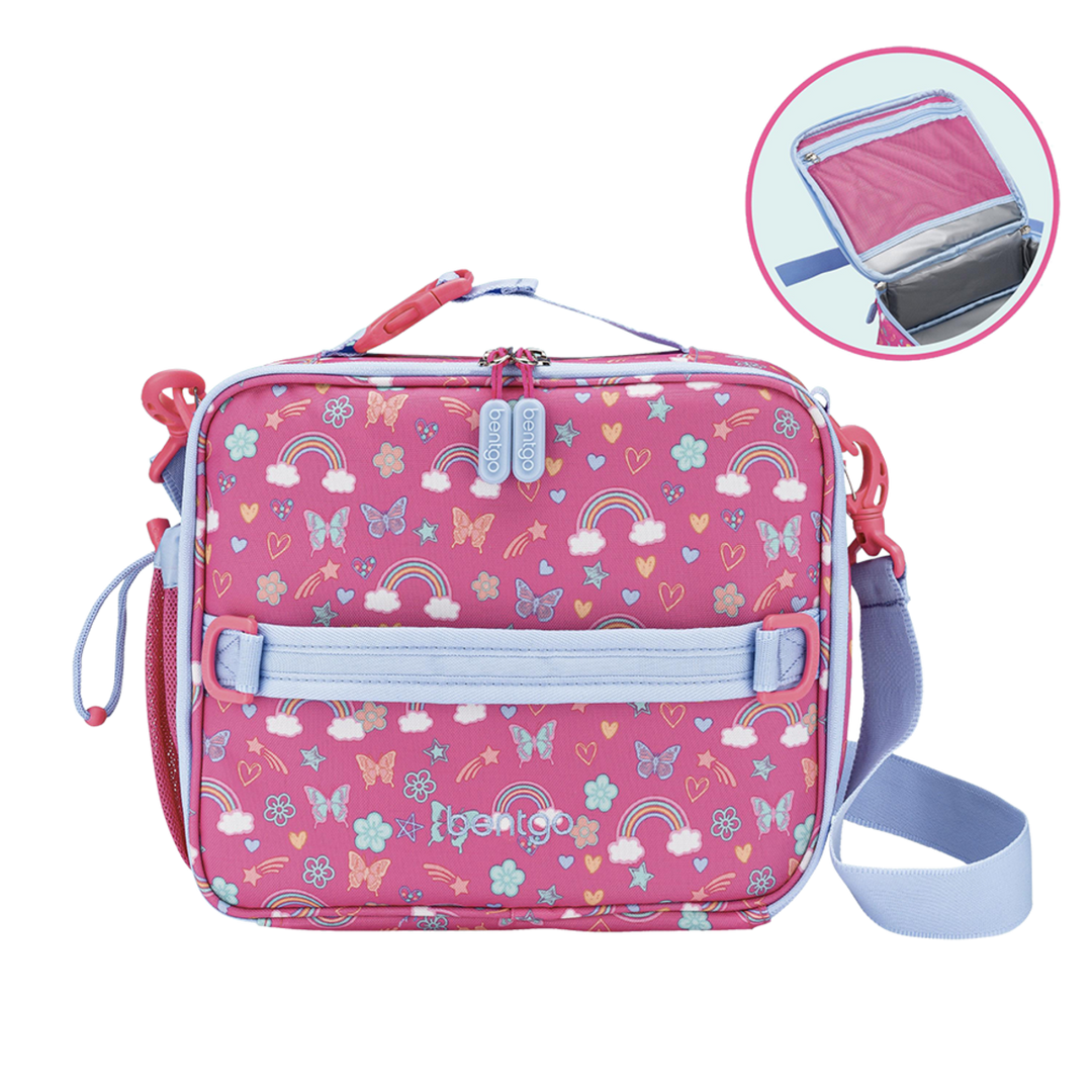 Bentgo Kids Print Lunch Bag - Rainbows & Butterflies