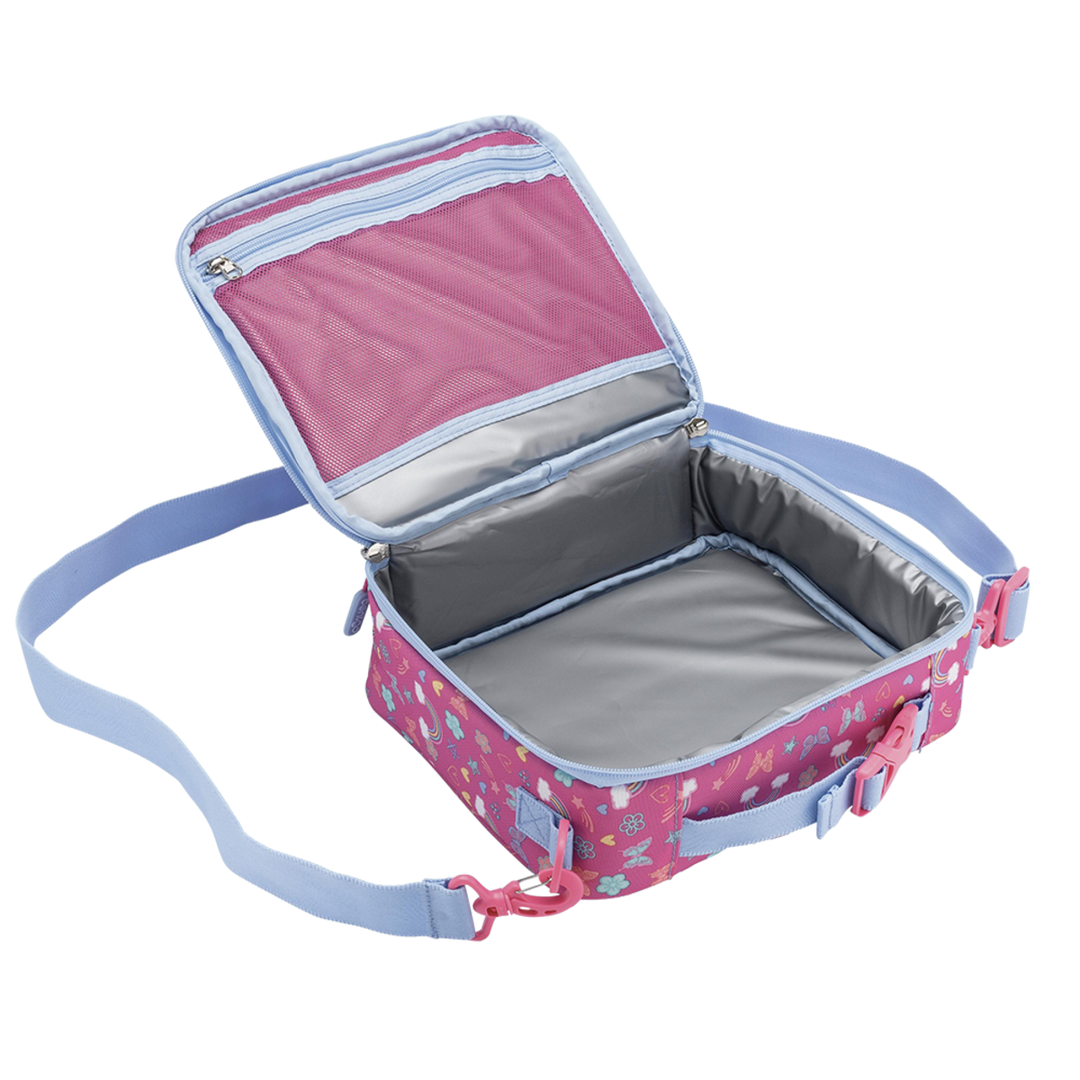 Bentgo Kids Lunchbox & Bag Bundle - Rainbows & Butterflies