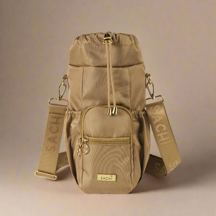 Sachi Crossbody Insulated Bottle Bag - Latte