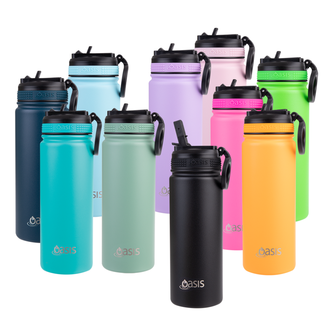 Oasis Challenger Insulated 550ml Drink Bottle - Sage Green