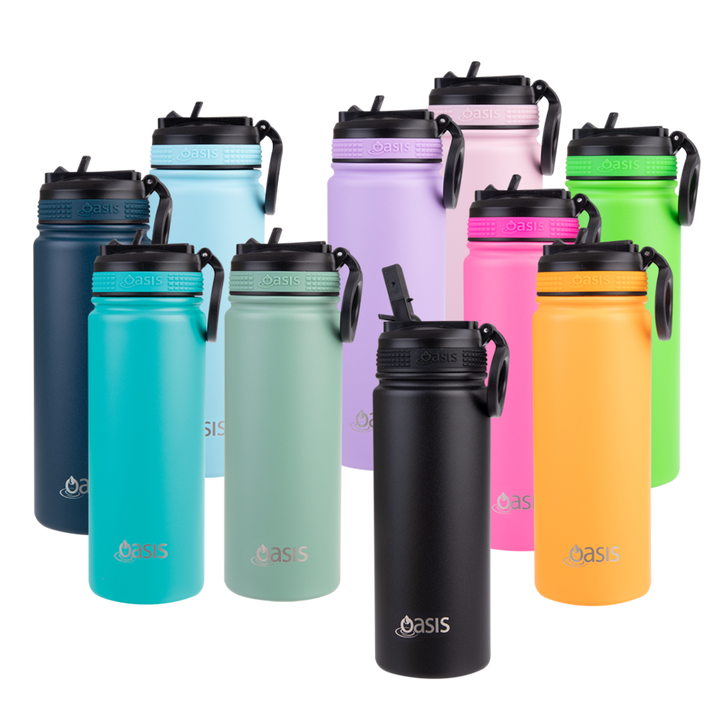 Oasis Challenger Insulated 550ml Drink Bottle - Sage Green