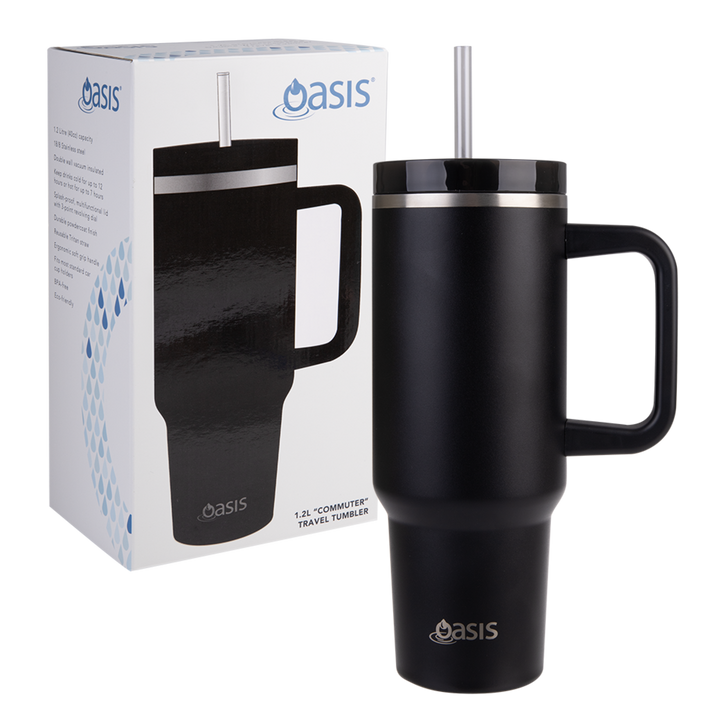 Oasis Insulated Commuter Tumbler 1.2L - Black