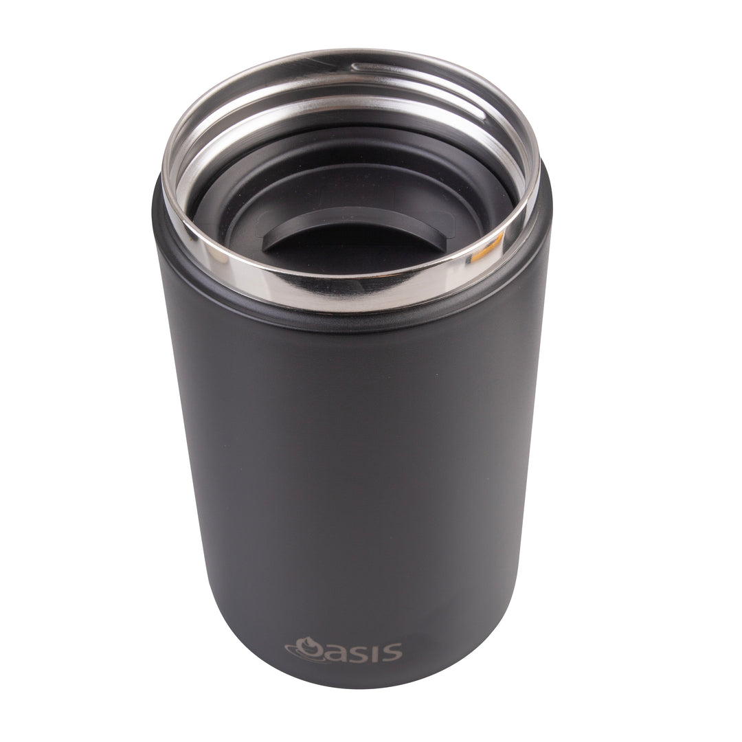 Oasis Insulated Food Jar With Handle - 700ml - Black