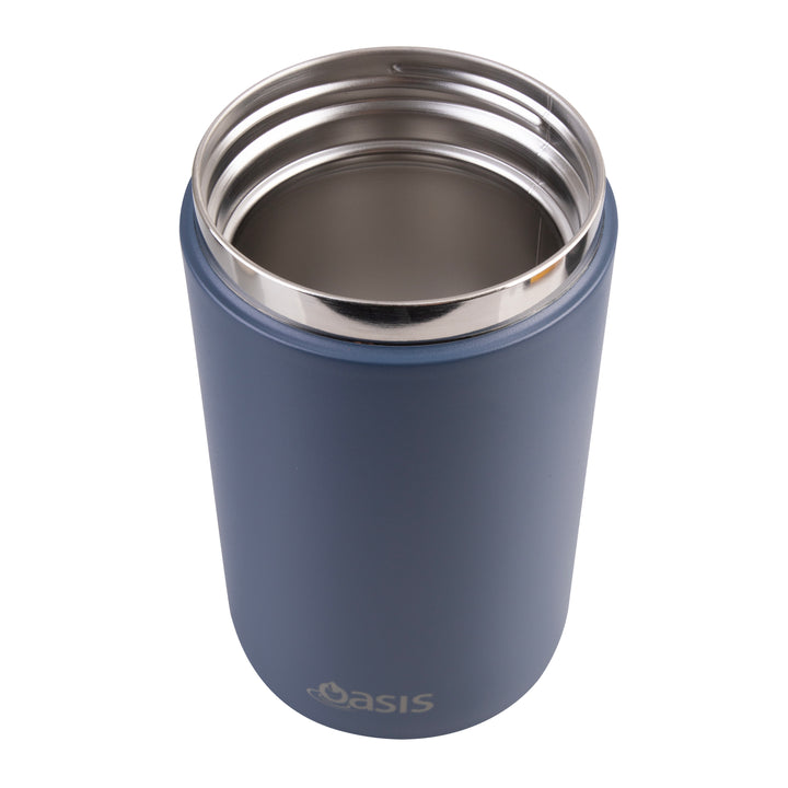 Oasis Insulated Food Jar With Handle - 700ml - Indigo