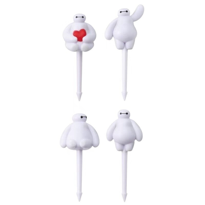 Baymax Big Hero Food Picks - 4pk