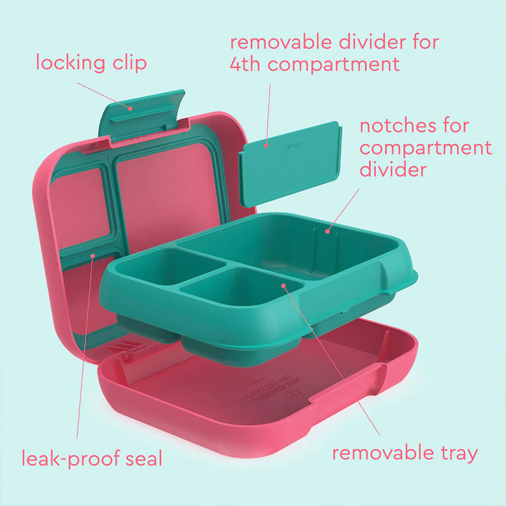 Bentgo Pop Lunch Box - Bright Coral/Teal