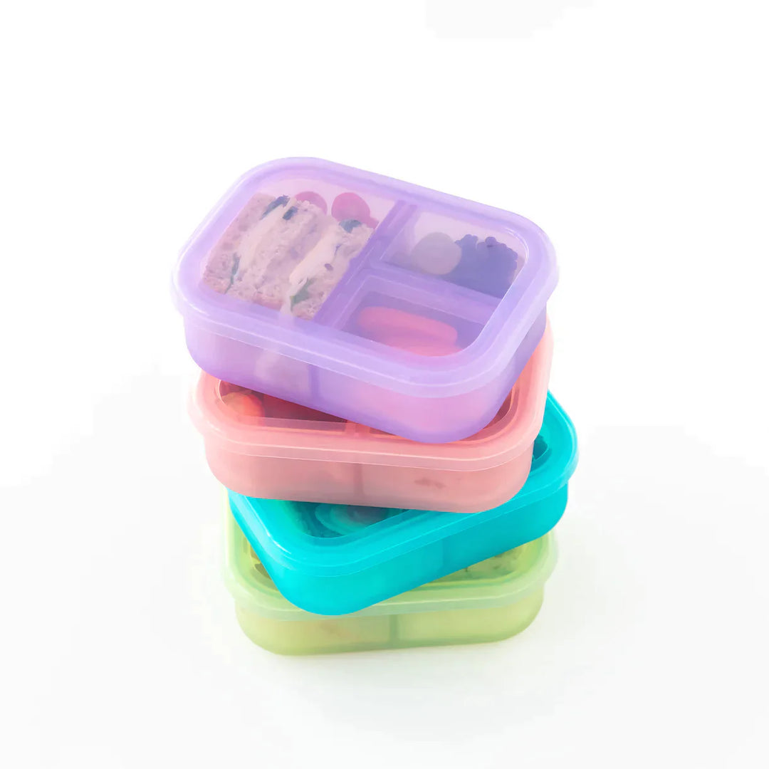 Bumkins Silicone Bento Lunch Box - Jelly Blue
