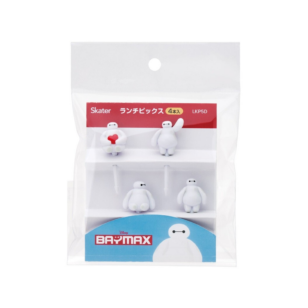 Baymax Big Hero Food Picks - 4pk