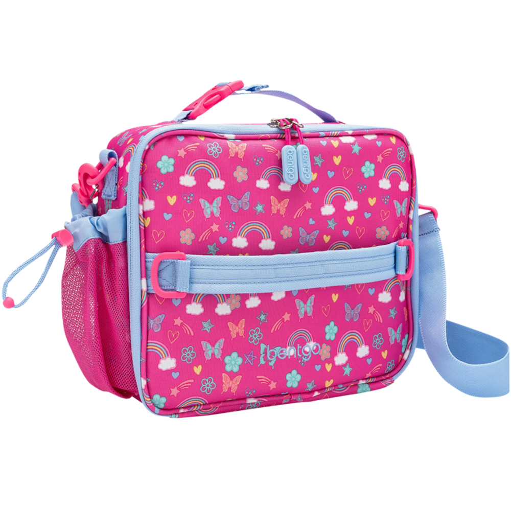 Bentgo Kids Lunchbox & Bag Bundle - Rainbows & Butterflies