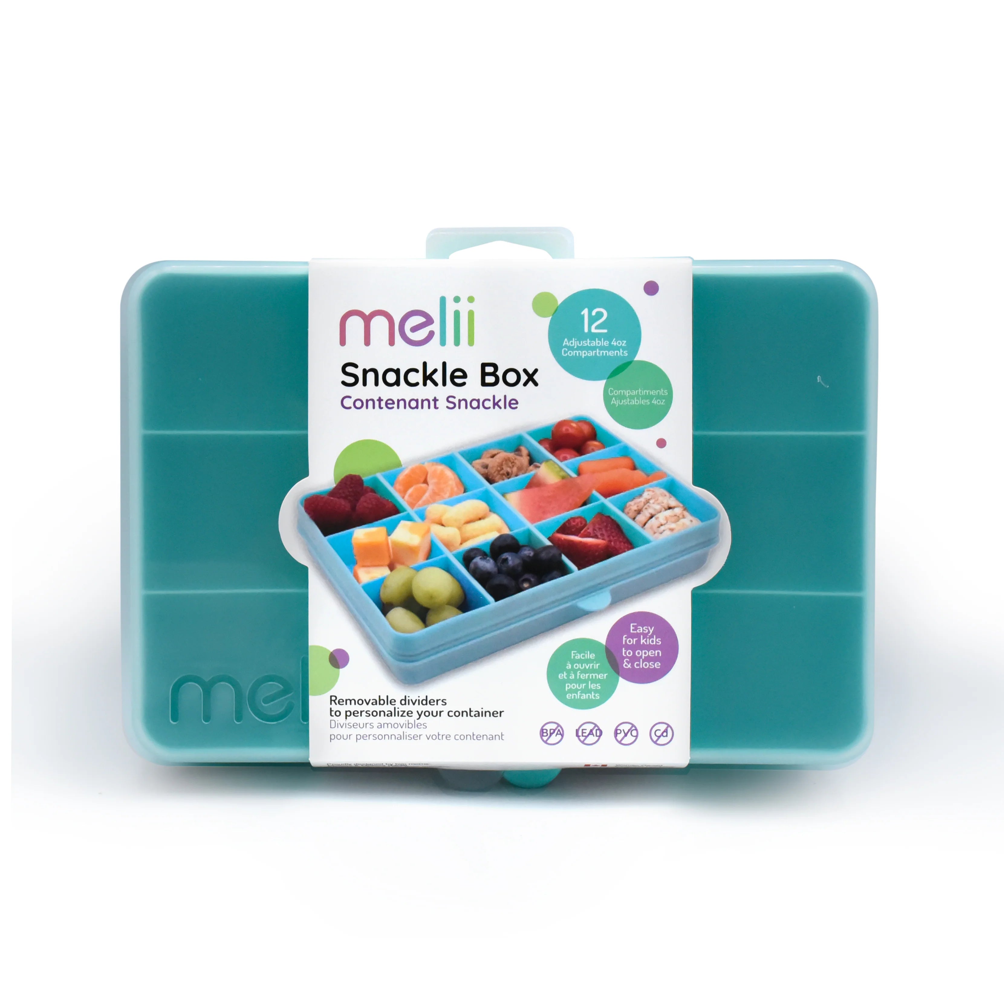 Melii Snackle Box - Blue I The Bento Buzz