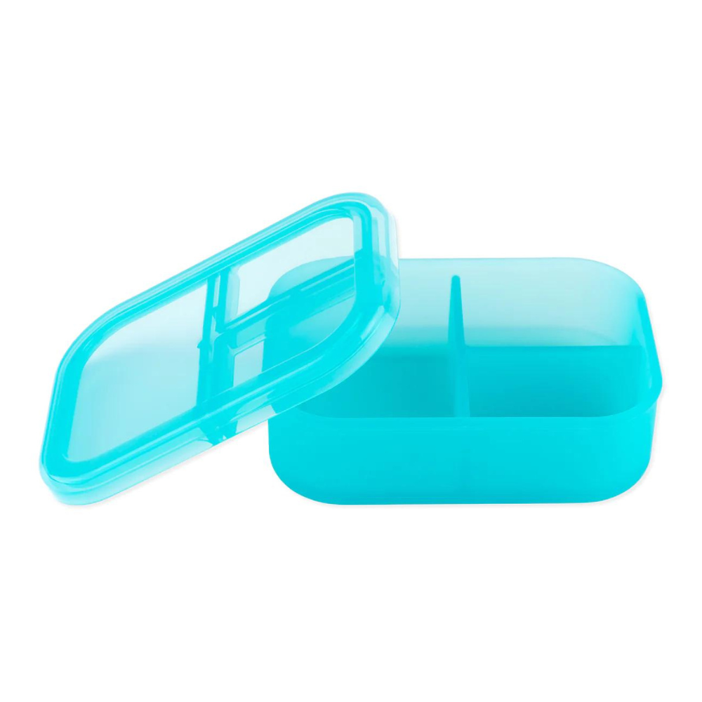 Bumkins Silicone Bento Lunch Box - Jelly Blue