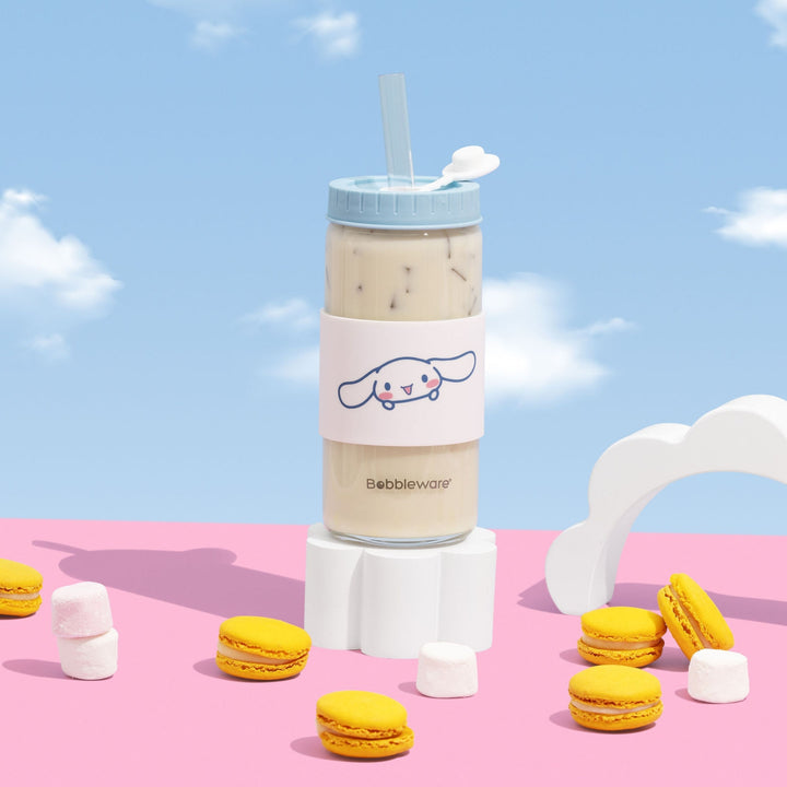 Bobbleware Cinnamoroll tumbler with straw. Bento buzz.