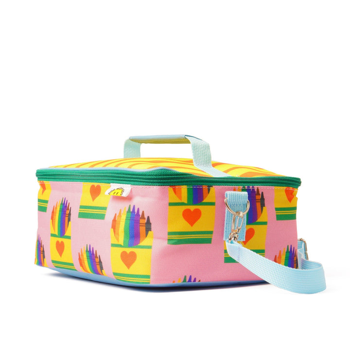 DooWop Kids Insulated Square Lunch Bag - Crayon