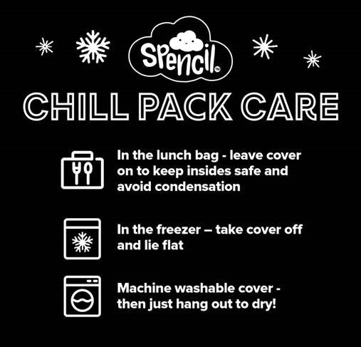 Spencil BIG Cooler Lunch Bag + Chill Pack - Shockwaves