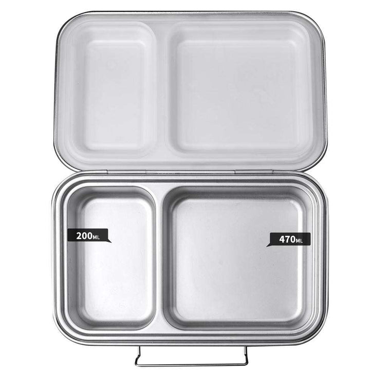 Ecococoon Stainless Steel TWIN Bento Box - Pink Rose