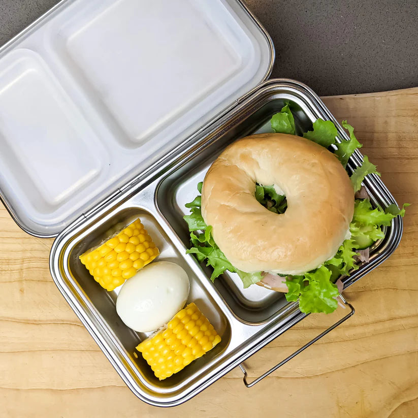 Ecococoon Stainless Steel TWIN Bento Box - White