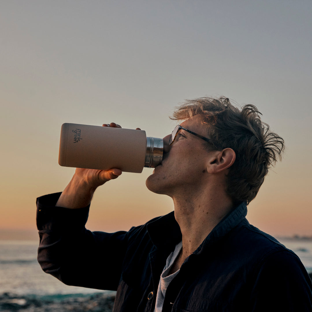 Frank Green Grip Finish & Lid Insulated Bottle - Soft Stone