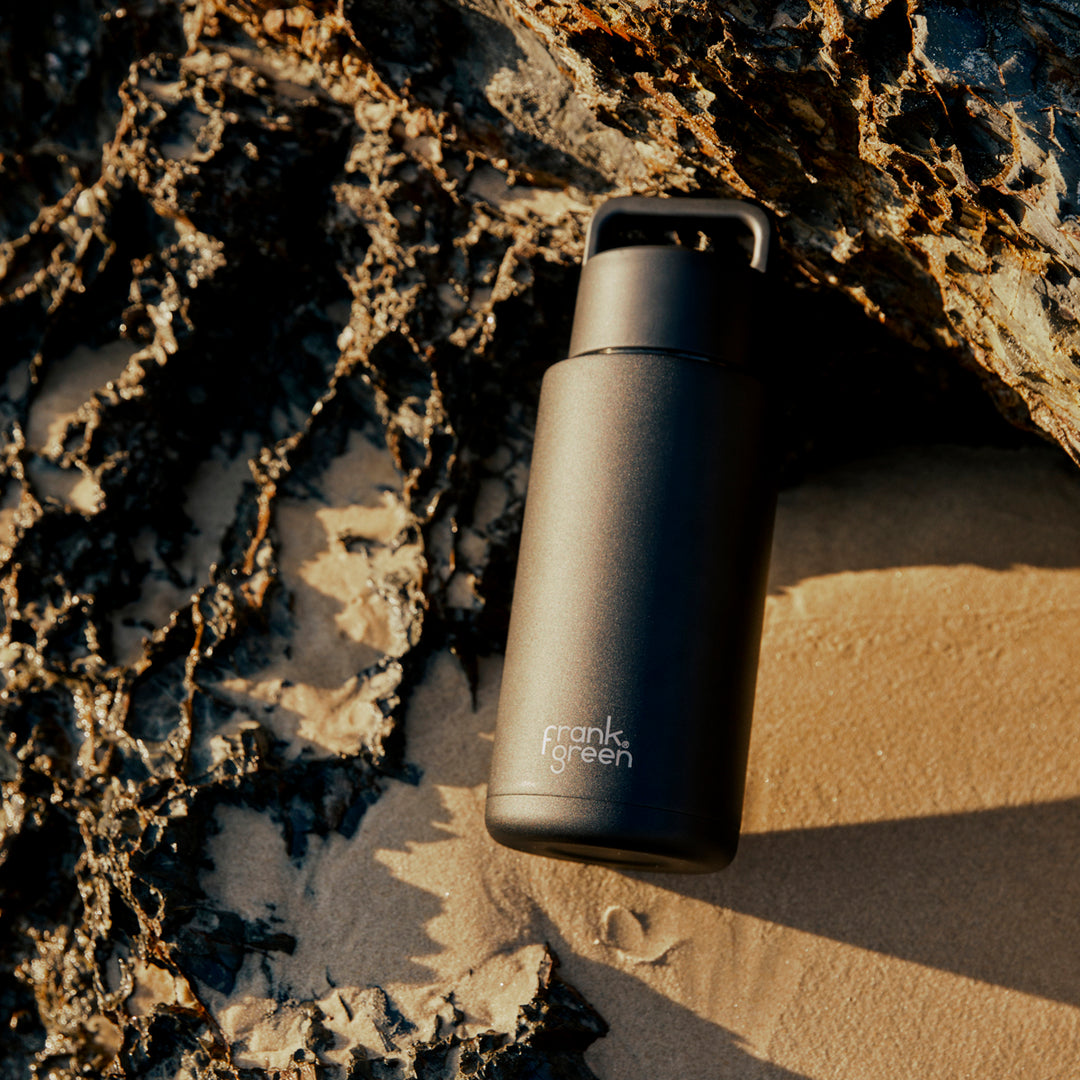 Frank Green Grip Finish & Lid Insulated Bottle - Midnight