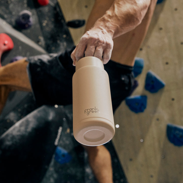 Frank Green Grip Finish & Lid Insulated Bottle - Soft Stone