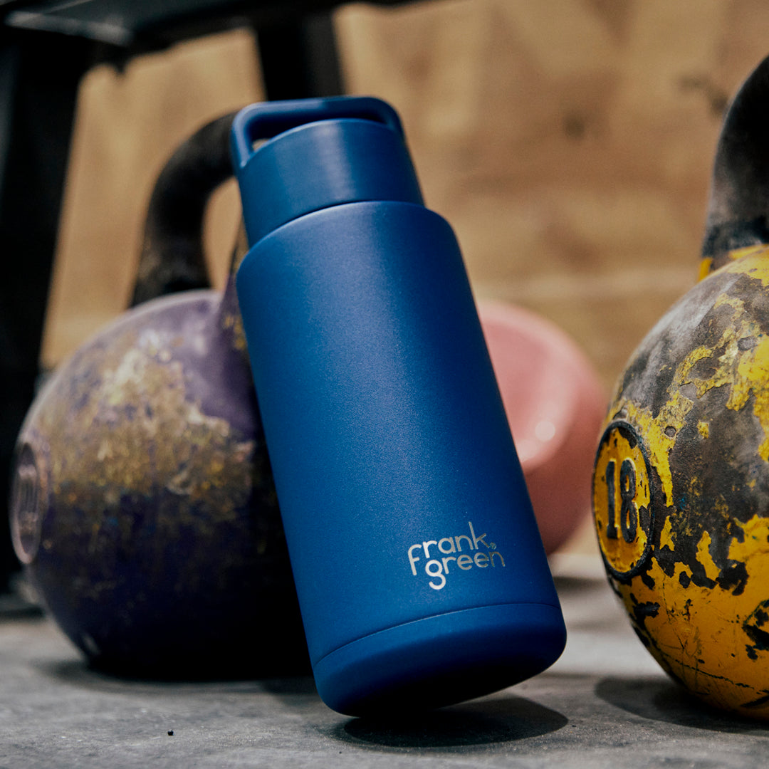 Frank Green Grip Finish & Lid Insulated Bottle - Deep Ocean