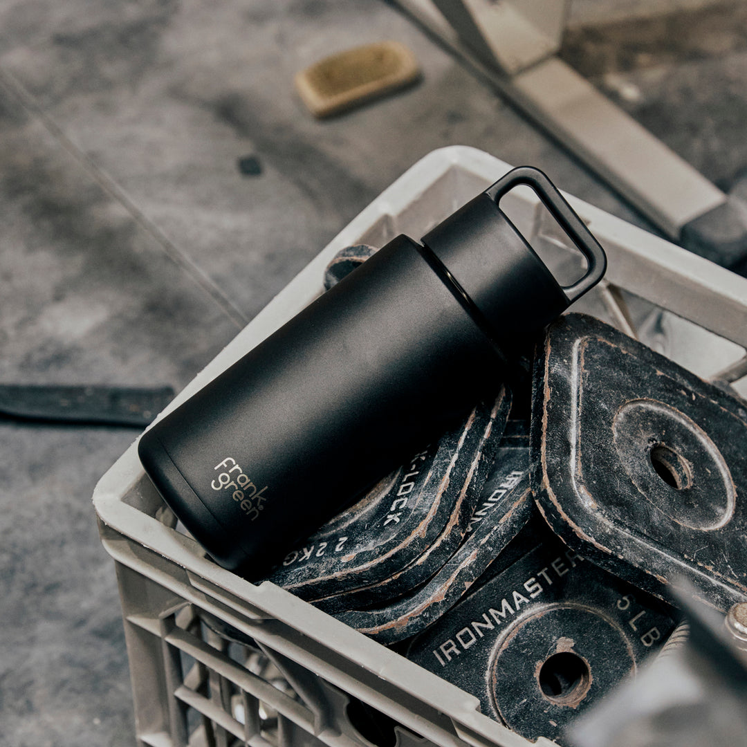 Frank Green Grip Finish & Lid Insulated Bottle - Midnight