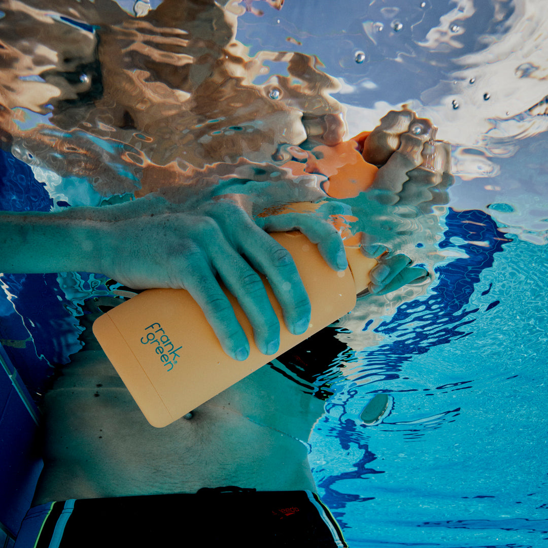 Frank Green Grip Finish & Lid Insulated Bottle - Neon Orange