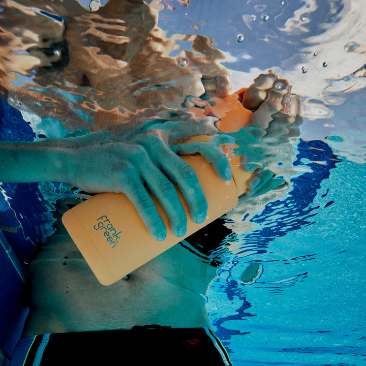 Frank Green Grip Finish & Lid Insulated Bottle - Neon Orange