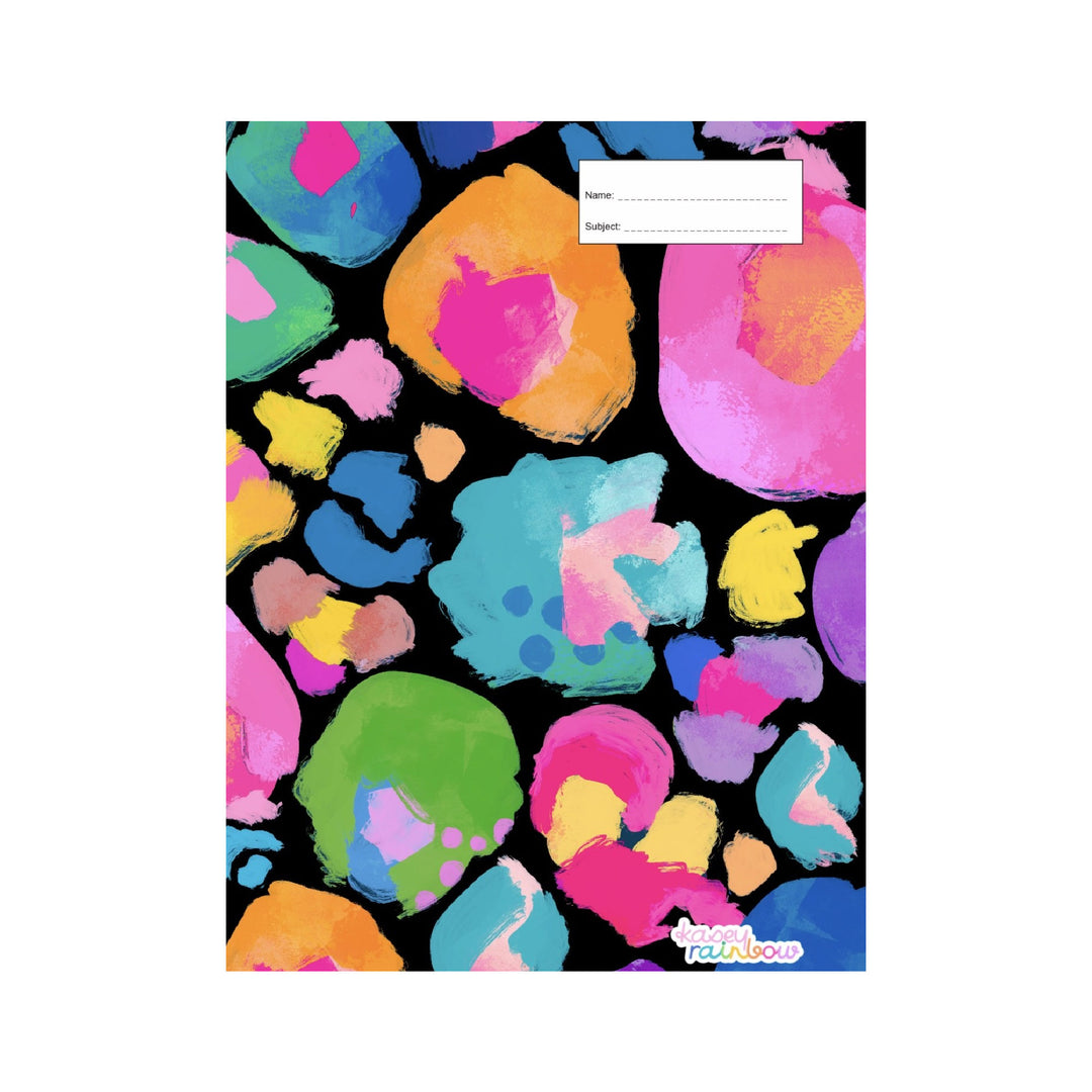 Got It Covered Book Cover A4 - Kasey Rainbow Rainbow Leopard