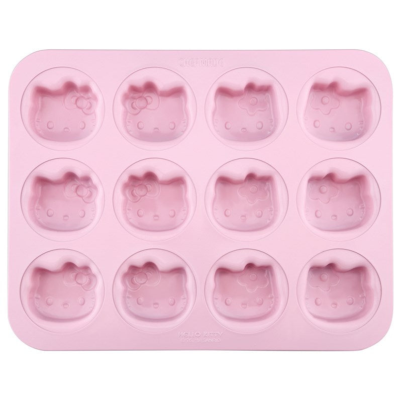 Hello Kitty Silicone 12 Cup Cake Pan